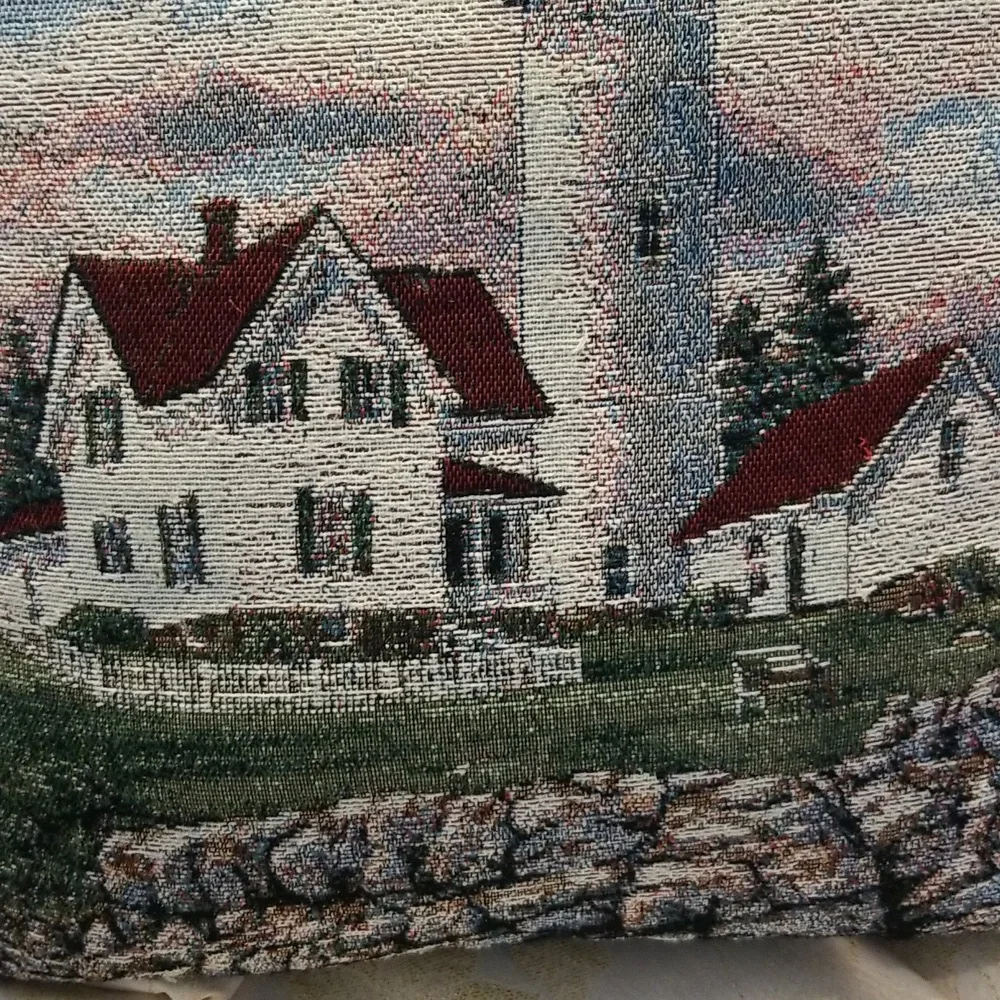 I Am The Light And The Way Tapestry Lighthouse Accent Pillow